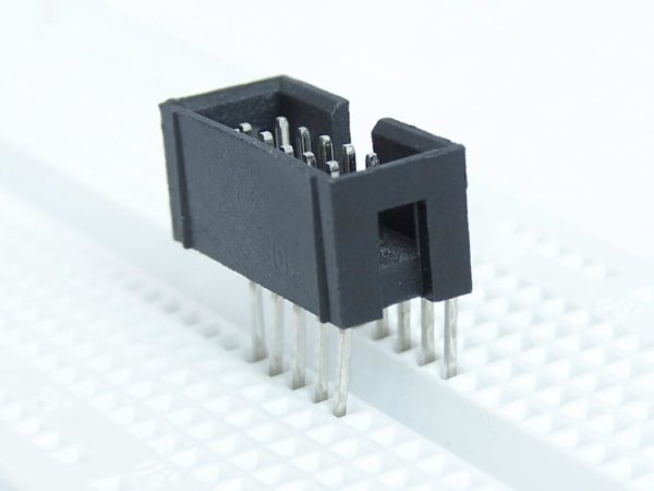 IDC connector getting inserted into the breadboard